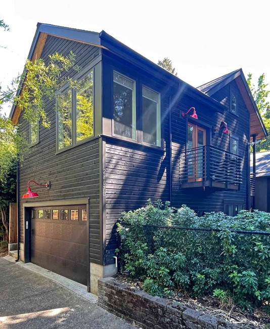 Accessory Dwelling Units ADUs Portland Oregon exterior from alley